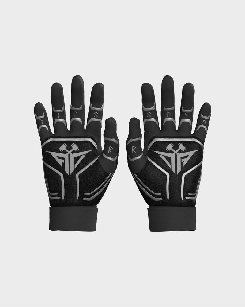 Hammer Swinging Gloves -  Black & Silver