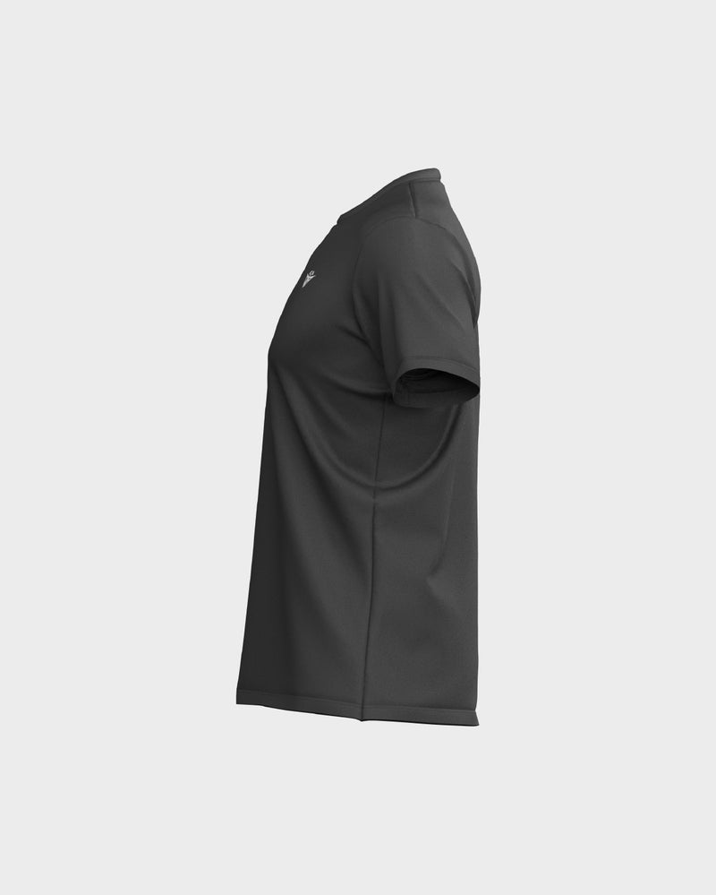 Mens Set In Sleeve Performance Tee - Black